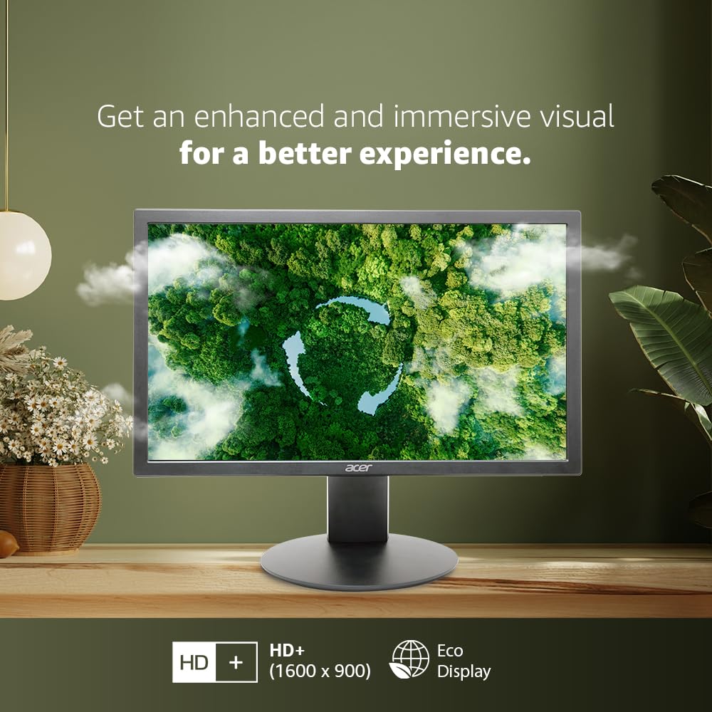 Acer K202QMBI 20" HD+ HDMI/VGA/75Hz/Black Pannel Gaming Monitor - Image 2