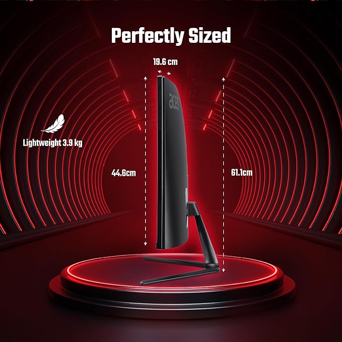 Acer Nitro ED270 R S3 27" Curved Gaming LCD Monitor AMD+DP/HDMI/Black - Image 10