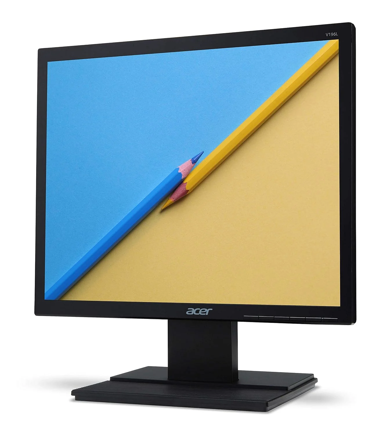 Acer V196L 19" LCD Monitor VGA/DVI/Black - Image 2