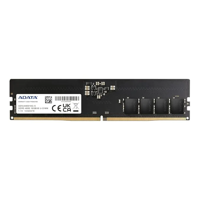 ADATA 16GB CL40 DDR5 4800MHz U-DIMM Desktop RAM (AD5U480016G-S) - Image 2