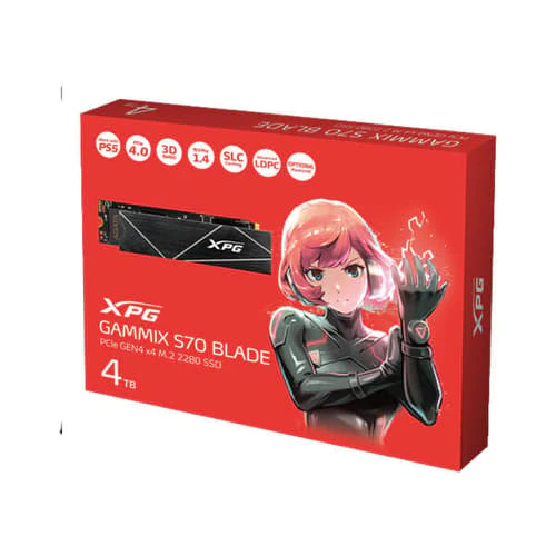 ADATA XPG Gammix S70 Blade 4TB NVMe Gen4 Internal SSD (AGAMMIXS70B-4T-CS) - Image 4