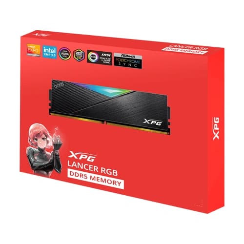 ADATA XPG Lancer 64GB (32GB x 2) CL30 DDR5 6000MHz RGB RAM (AX5U6000C3032G-DCLARBK) - Image 4
