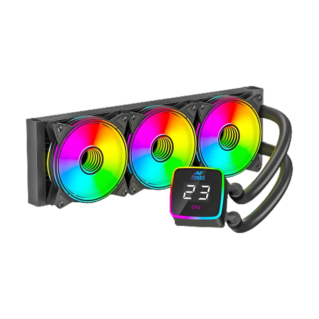 Ant Esports ICE-Flow 360 ARGB 360mm CPU Liquid Cooler (Black)