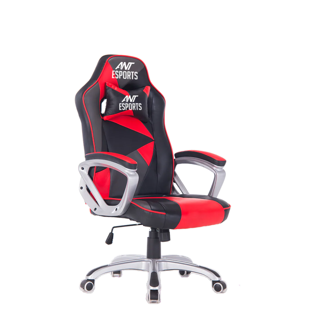 Ant Esports 8077-RED Gaming Chair with Metal Frame and Butterfly Mechanism, 90-135 Degree Adjustable Backrest