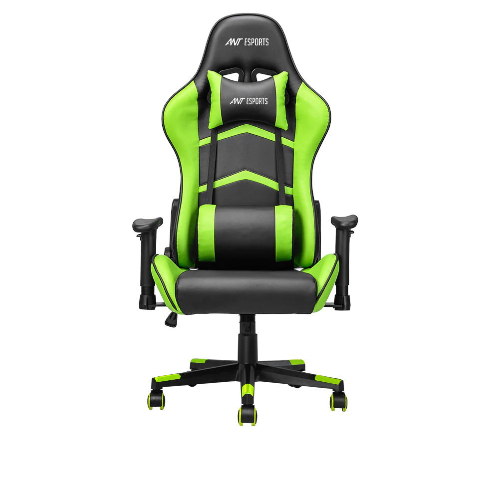 Ant Esports 9077 Adjustable Ergonomic Gaming Chair (Black & Green) - Image 2