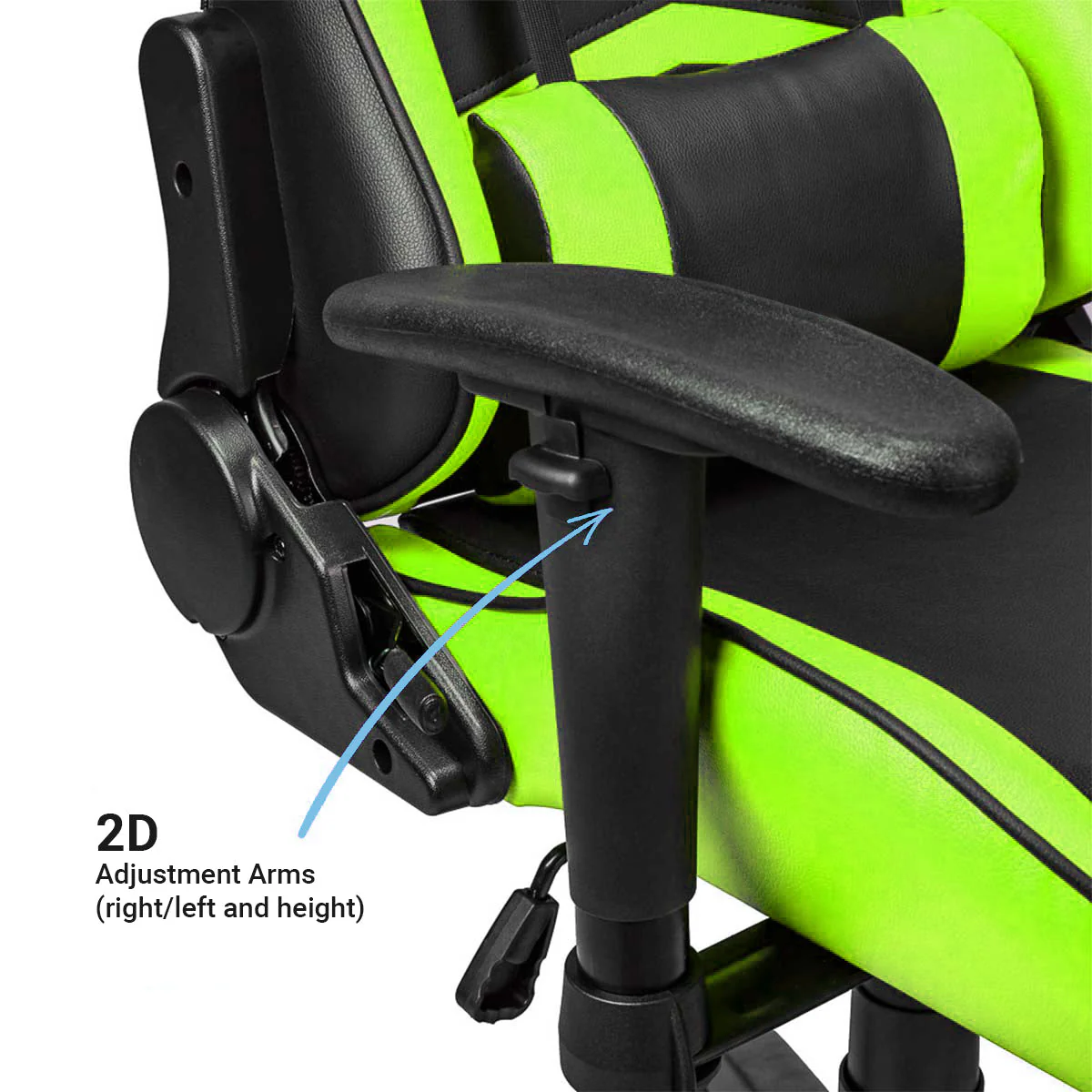 Ant Esports 9077 Adjustable Ergonomic Gaming Chair (Black & Green) - Image 5