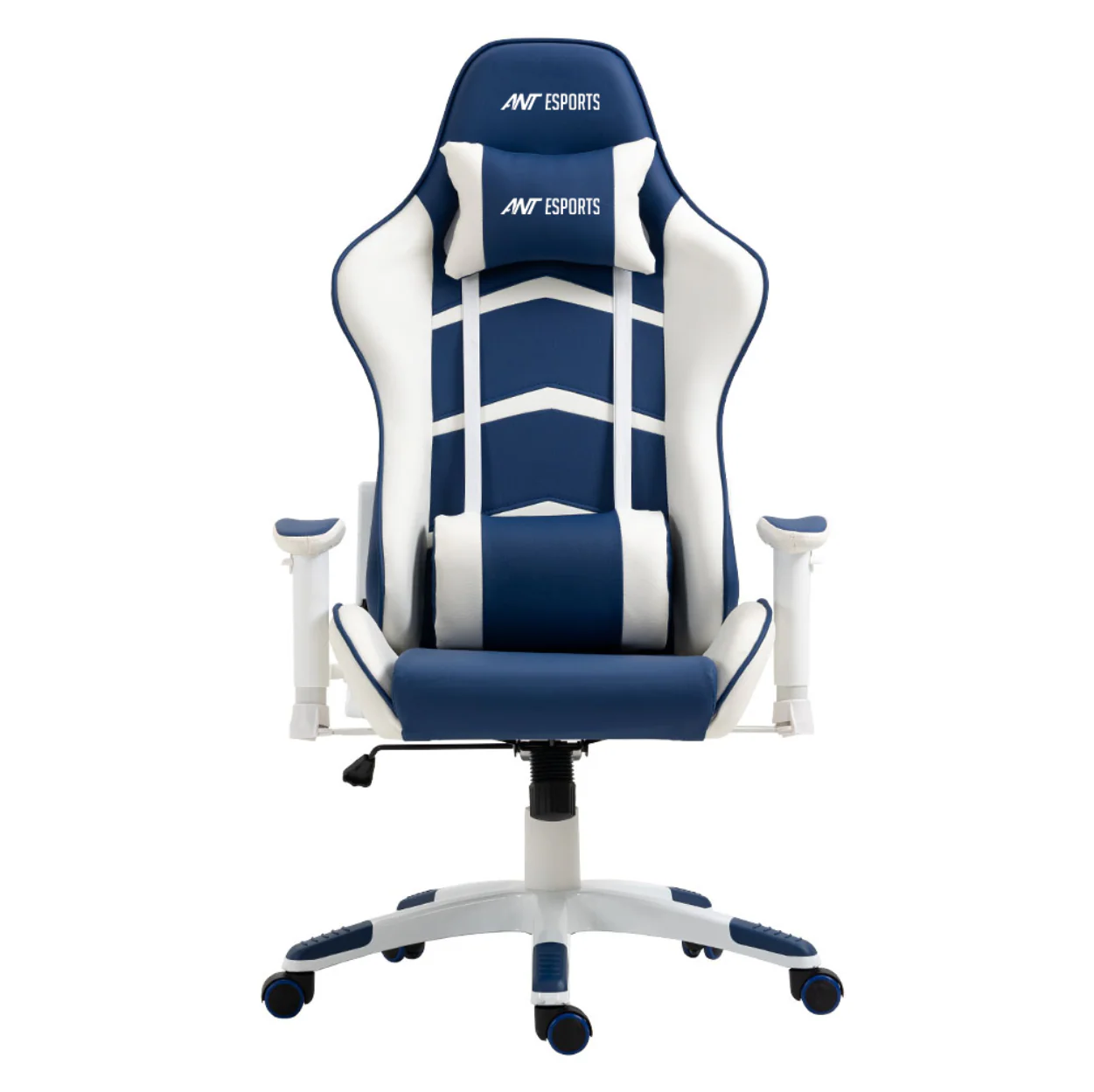 Ant Esports 9077 Adjustable Ergonomic Gaming Chair (White & Blue) - Image 2