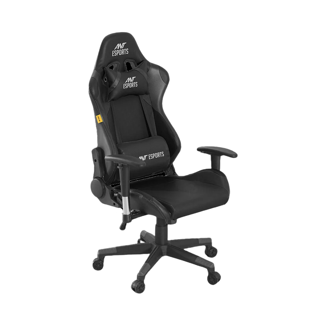 Ant Esports Carbon Gaming Chair Black - Adjustable Lumbar Support, 150-Degree Tilt, 4D Armrests
