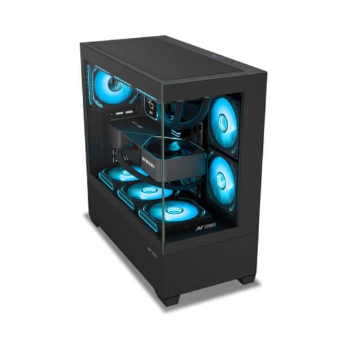 Ant Esports Crystal Z3 ARGB ATX Mid Tower Cabinet (Black) - Image 2