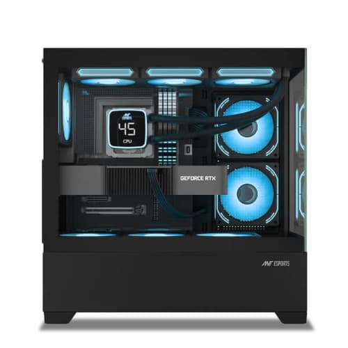 Ant Esports Crystal Z3 ARGB ATX Mid Tower Cabinet (Black) - Image 3