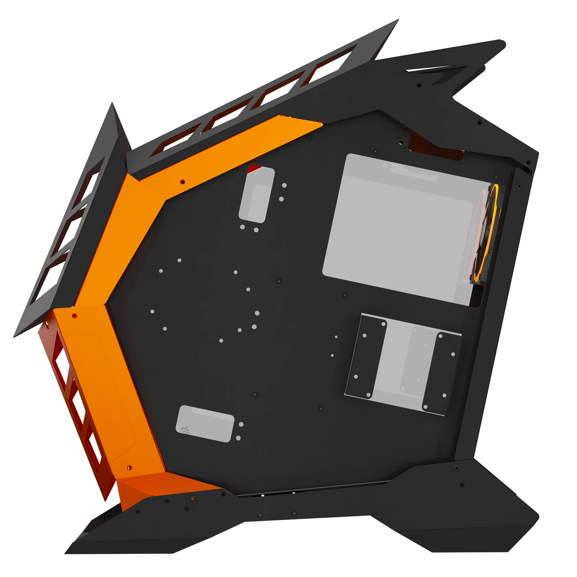 Ant Esports Cypher G3 Mid-Tower ATX Gaming Cabinet – Black-Orange