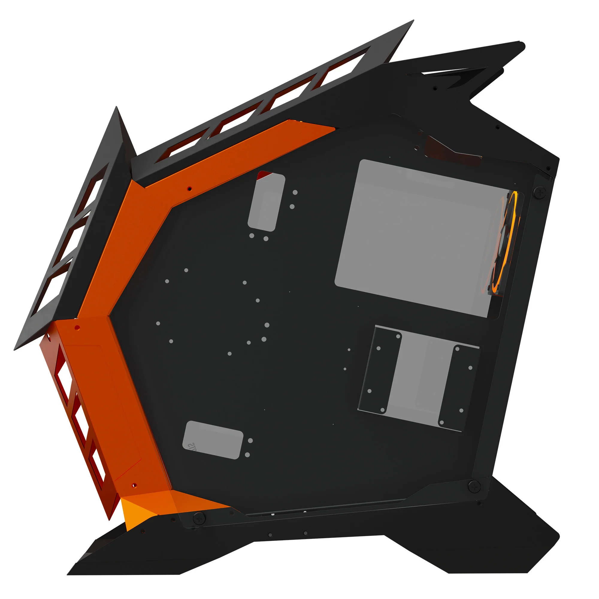 Ant Esports Cypher G3 Mid-Tower ATX Gaming Cabinet – Black-Orange - Image 2