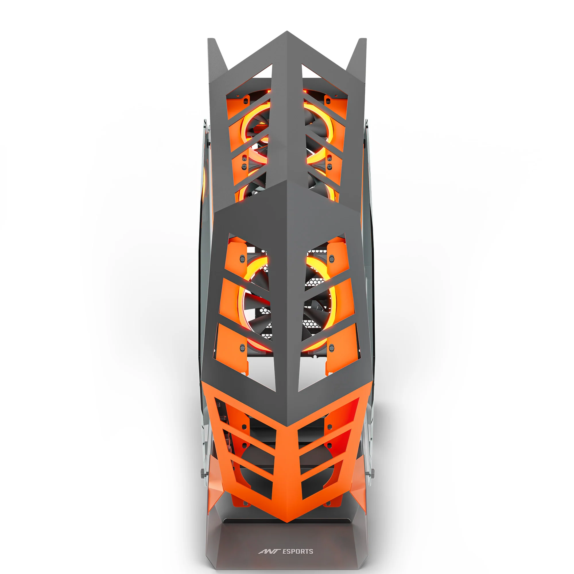 Ant Esports Cypher G3 Mid-Tower ATX Gaming Cabinet – Black-Orange - Image 5