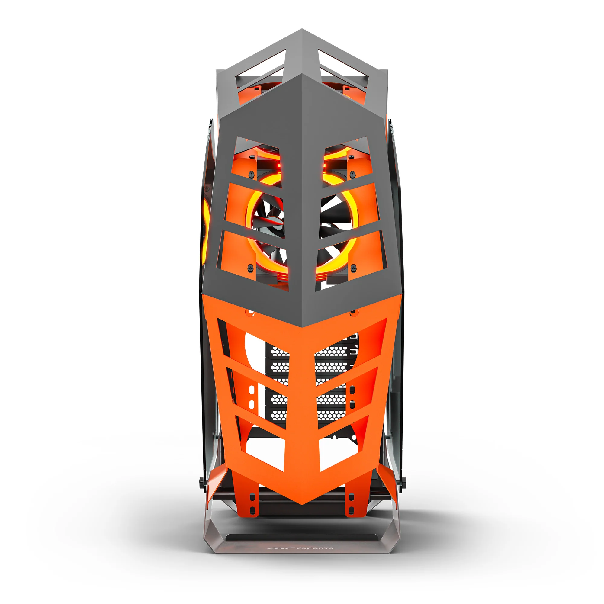Ant Esports Cypher G3 Mid-Tower ATX Gaming Cabinet – Black-Orange - Image 7