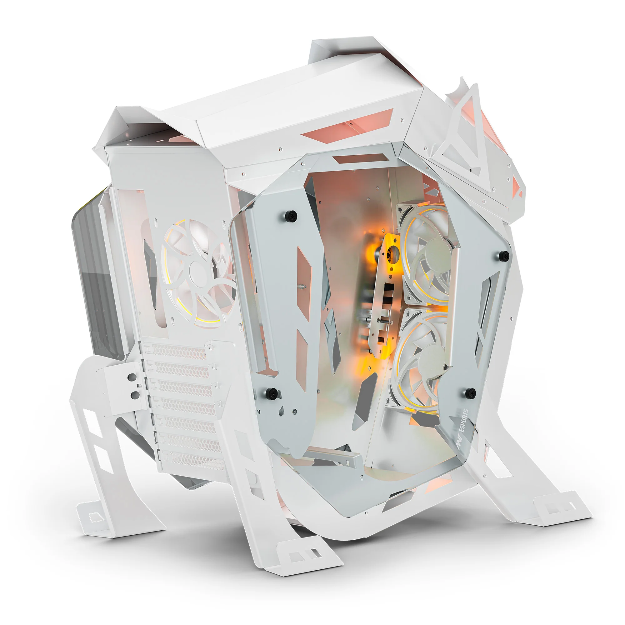 Ant Esports Cypher G5 Mid-Tower Gaming Cabinet – White - Image 4