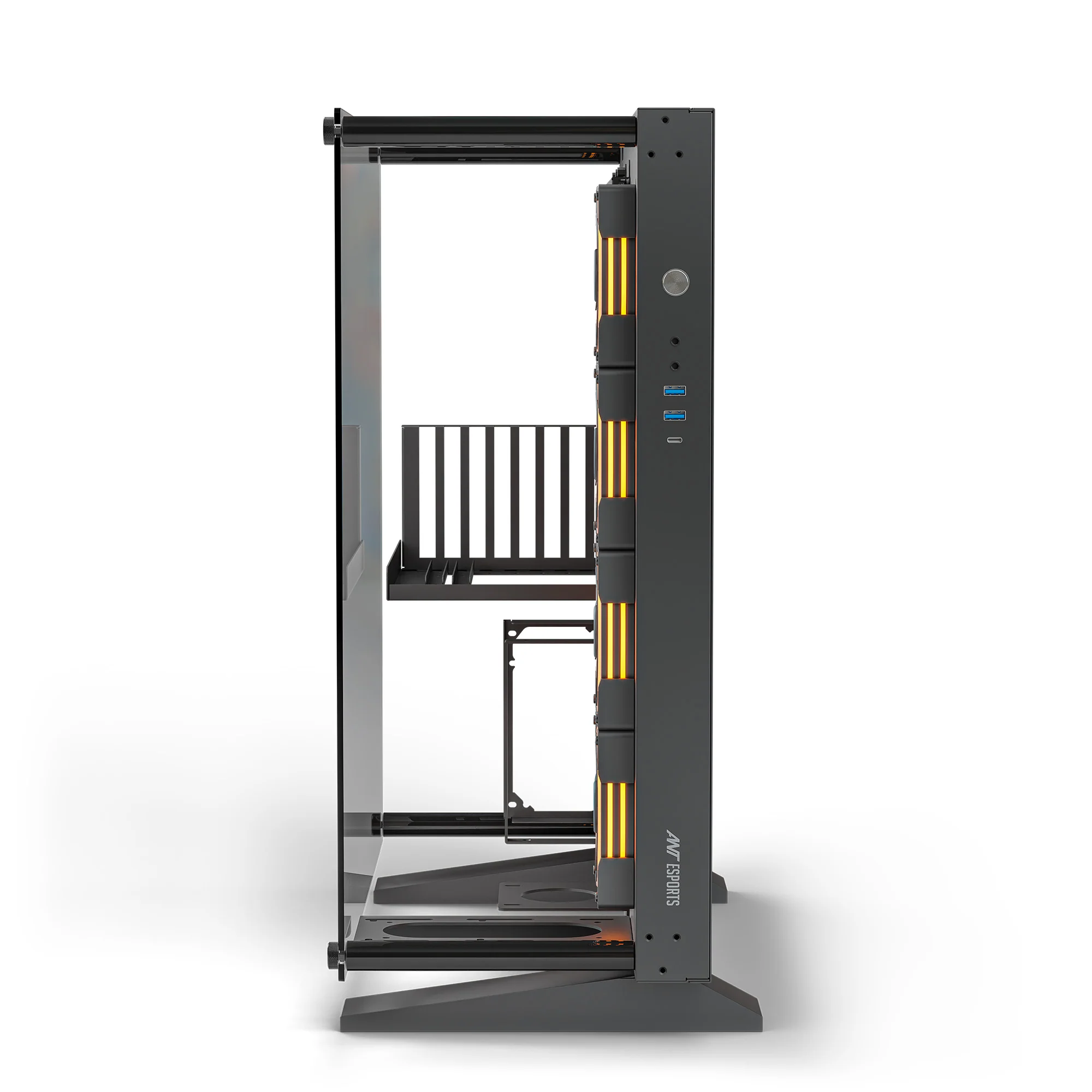 Ant Esports Cypher K9 Mid-Tower ATX Gaming Cabinet – Black - Image 3