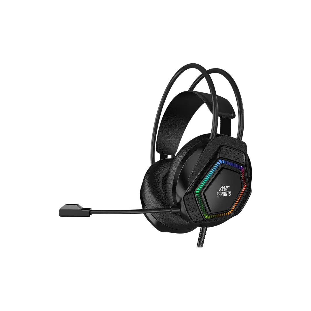 Ant Esports H560 RGB Gaming Headset - Black 2M Cable USB+3.5mm Omni Directionality 1 Year Warranty