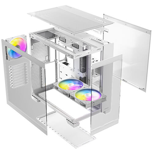 ANTEC C8 ARGB Full Tower Gaming Cabinet (White) - Image 6