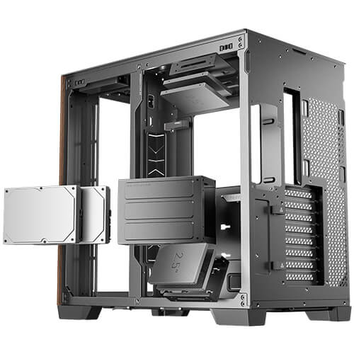 ANTEC C8 Wood Full Tower Gaming Cabinet (Black) - Image 10
