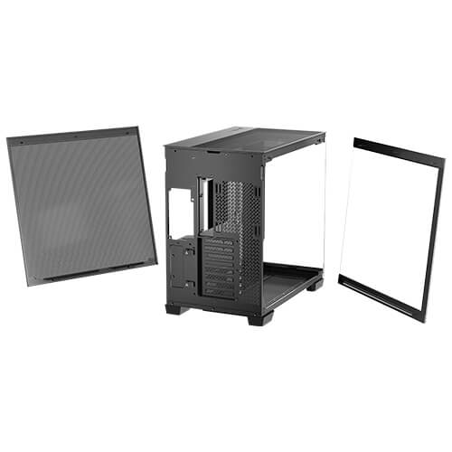 ANTEC C8 Wood Full Tower Gaming Cabinet (Black) - Image 9