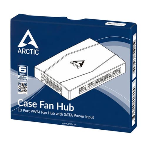 Arctic 10 Port PWM Cabinet Fan Hub with SATA Powered (Black) - Image 6