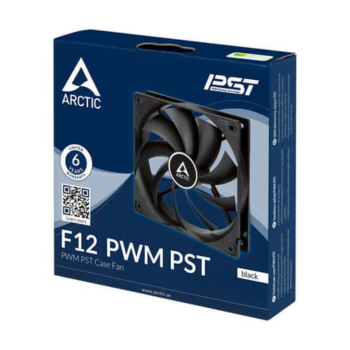 Arctic F12 PWM PST Black Cabinet Cooling Fan (Single Pack) - Image 3