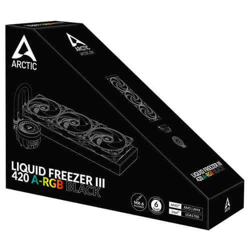 Arctic Liquid Freezer III 420 ARGB CPU Liquid Cooler (Black) - Image 4