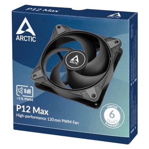 Arctic P12 Max Black Cabinet Cooling Fan (Single Pack) - Image 6