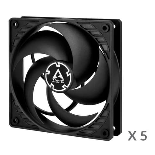 Arctic P12 PWM PST Black Cabinet Cooling Fan (5 Pack) - Image 2