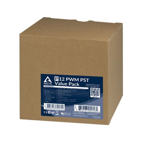 Arctic P12 PWM PST Black Cabinet Cooling Fan (5 Pack) - Image 3