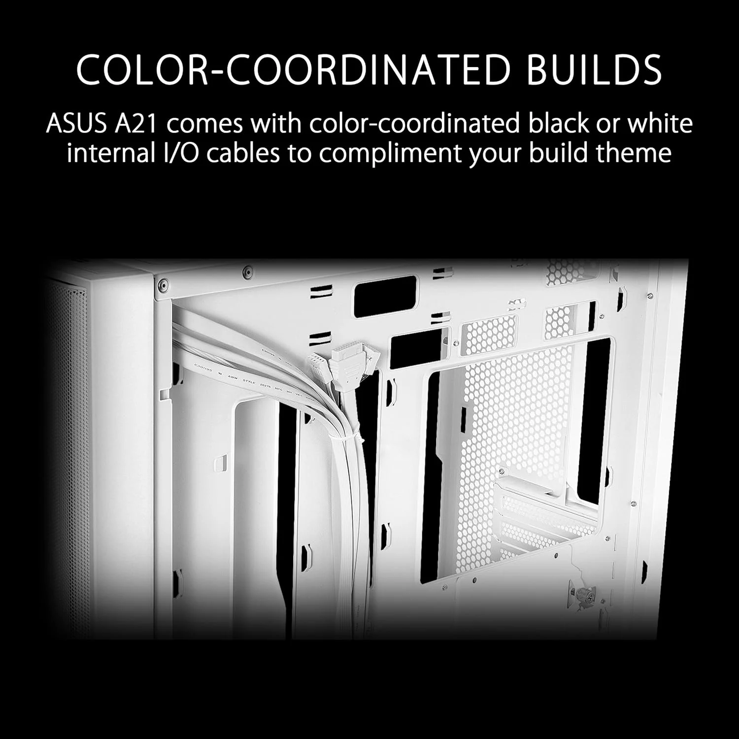 ASUS A21 Micro-ATX Case White Edition - Image 3