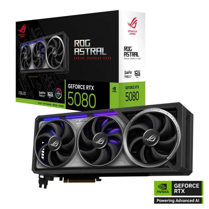 ASUS Astral GeForce ROG RTX 5080 16GB GDDR7 256-Bit Gaming Graphics Card - Image 9
