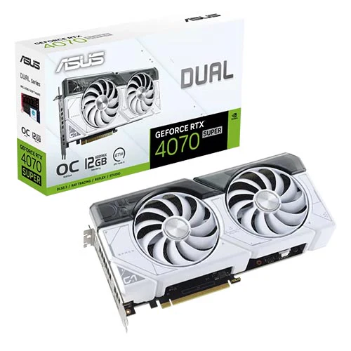 ASUS Dual GeForce RTX 4070 SUPER White OC 12GB GDDR6X 192-Bit Edition Graphic Graphics Card - Image 6