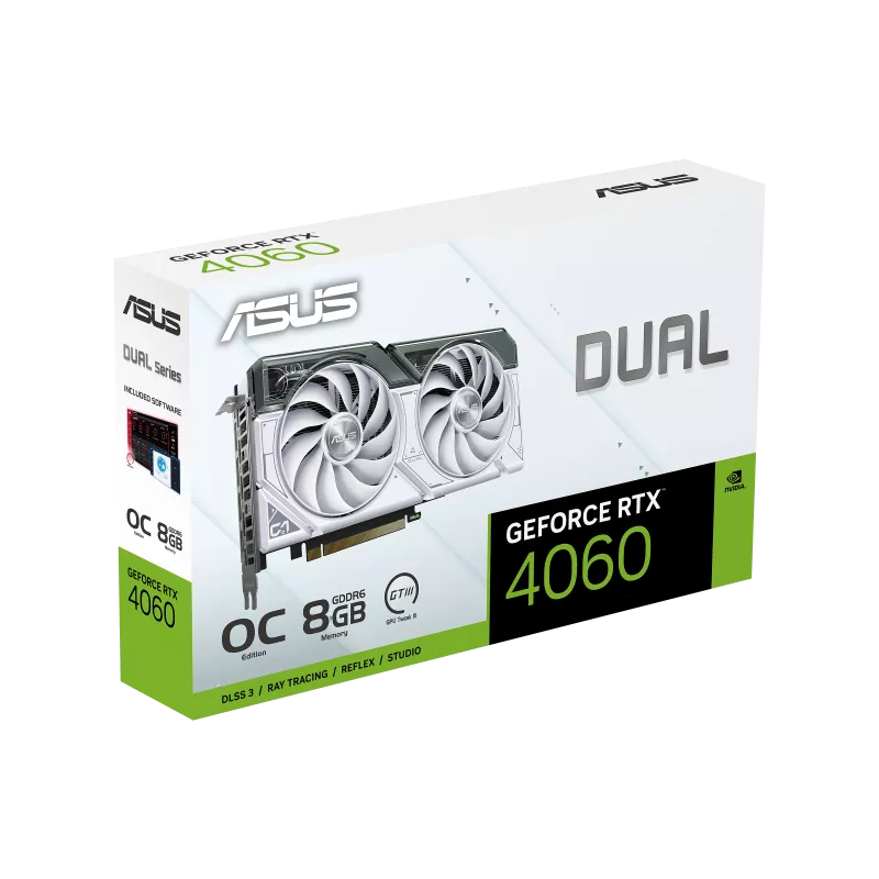 ASUS Dual GeForce RTX4060 White OC Edition 8GB GDDR6 128-Bit Gaming Graphics Card - Image 10