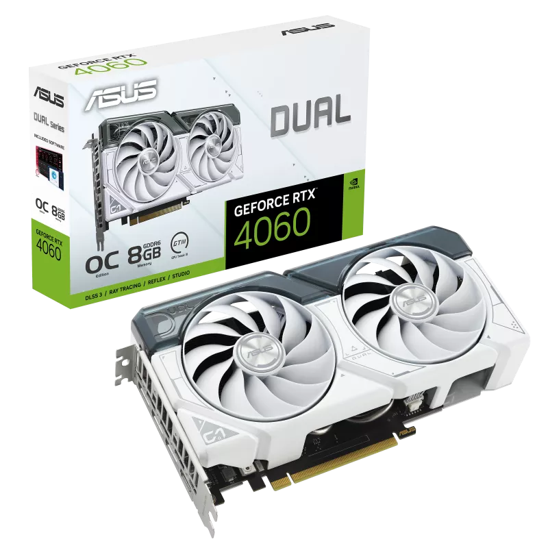 ASUS Dual GeForce RTX4060 White OC Edition 8GB GDDR6 128-Bit Gaming Graphics Card - Image 11