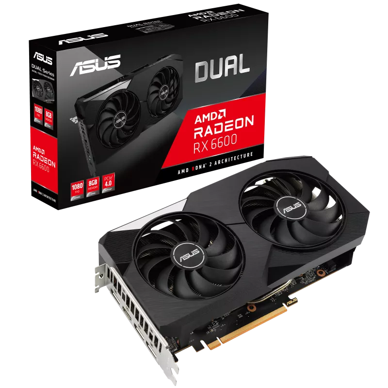 ASUS Dual Radeon RX 6600 8GB GDDR6 128-Bit Gaming Graphics Card - Image 7