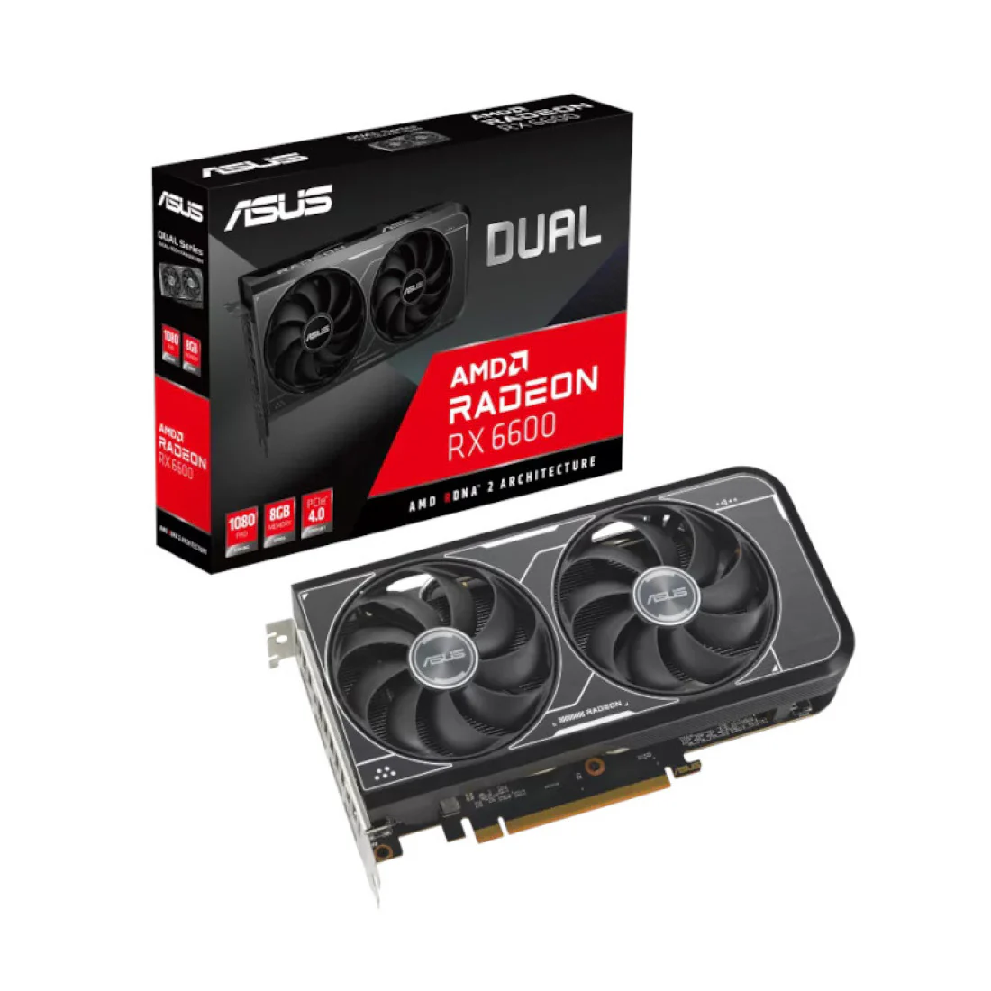 ASUS Dual Radeon RX 6600 V3 8GB GDDR6 128-Bit Gaming Graphics Card - Image 4