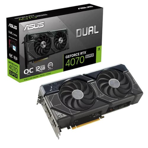 ASUS Dual RTX 4070 Super OC 12GB GDDR6X 192-Bit Gaming Graphics Card