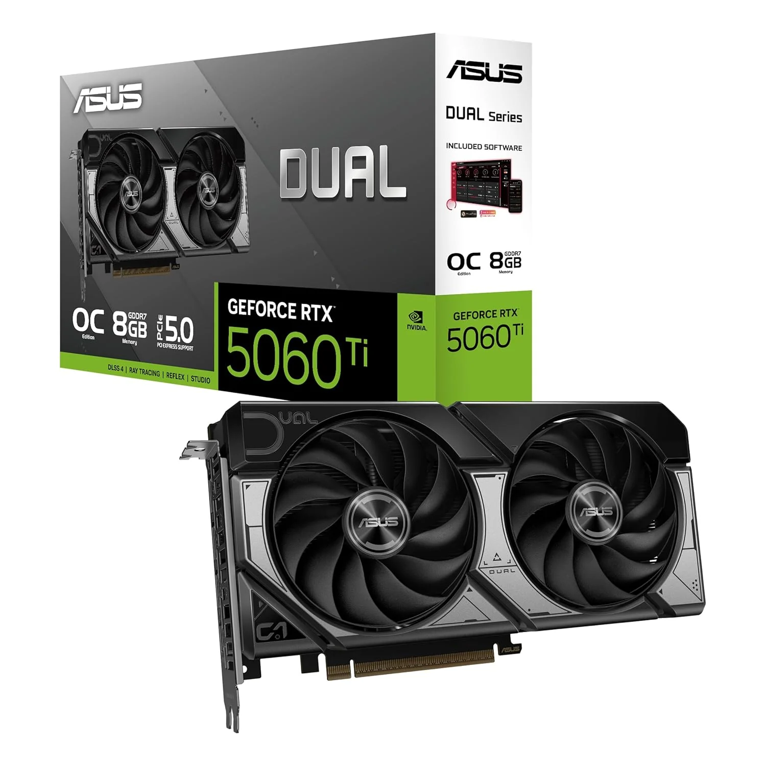 ASUS GeForce RTX 5060 Dual Ti OC 8GB GDDR7 Graphics Card