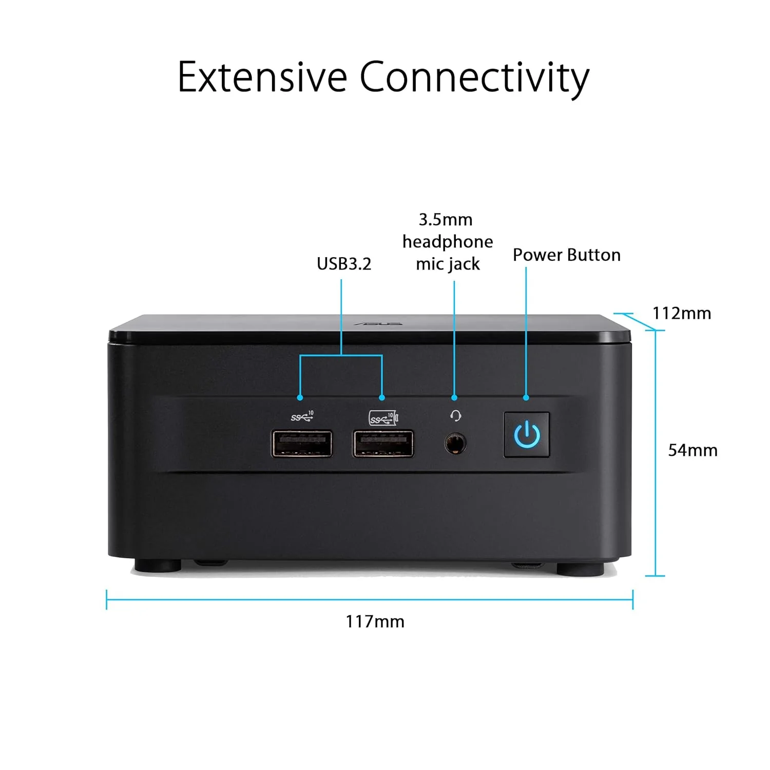 ASUS Nuc 12 Pro Kit DDR4/64GB/Core I3 1220P/Intel CPUs(RNUC12WSHI300000I) - Image 2