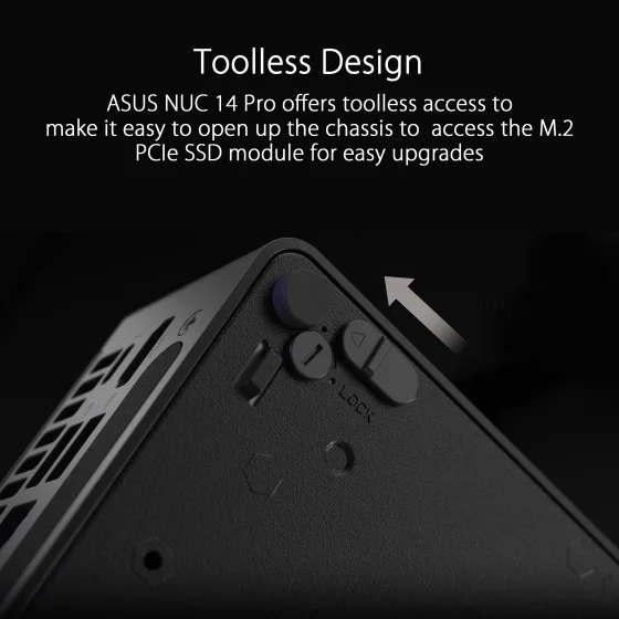 ASUS NUC 14 Pro Kit DDR5/5600 MHz/Ultra i5 125H Mini PC (RNUC14RVHU500000I) - Image 3