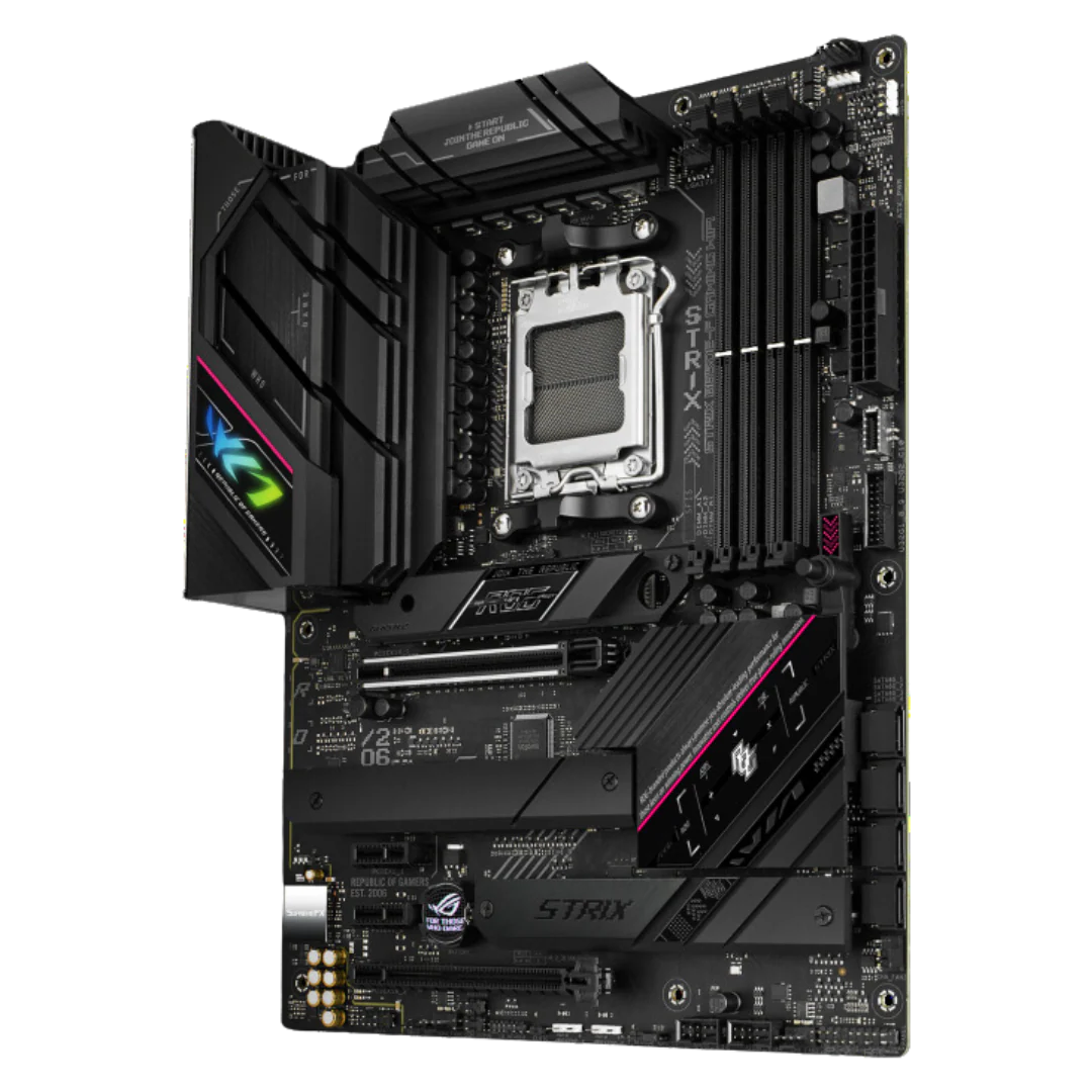 ASUS ROG STRIX B650E-F GAMING WIFI MOTHERBOARD - AMD Ryzen Support, Wi-Fi 6E, PCIe 5.0, 8K@60Hz DisplayPort