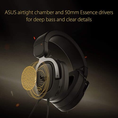 ASUS TUF H3 Wired Gaming Headset Multi Platform Compatible (Black) - Image 3