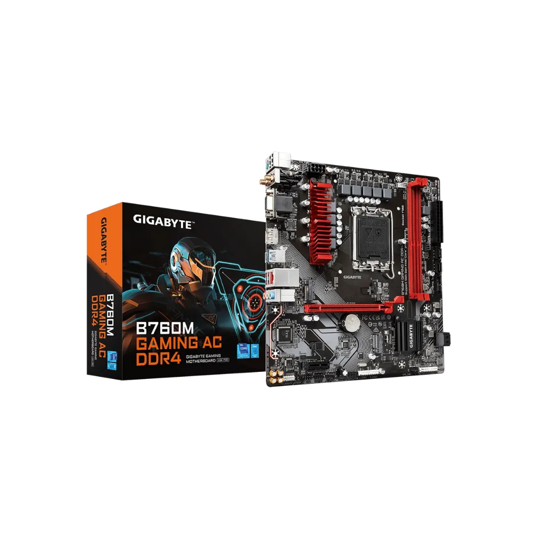GIGABYTE B760M GAMING AC Motherboard - PCIe 4.0, Wi-Fi 6