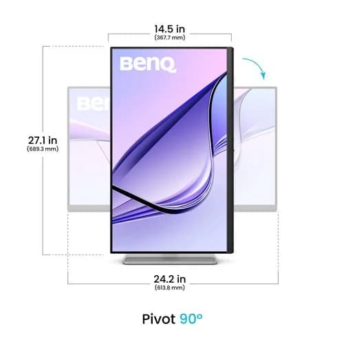 BenQ MA270U 27 Inch QHD Thunderbolt 4 USB-C IPS Monitor for MacBook - Image 4