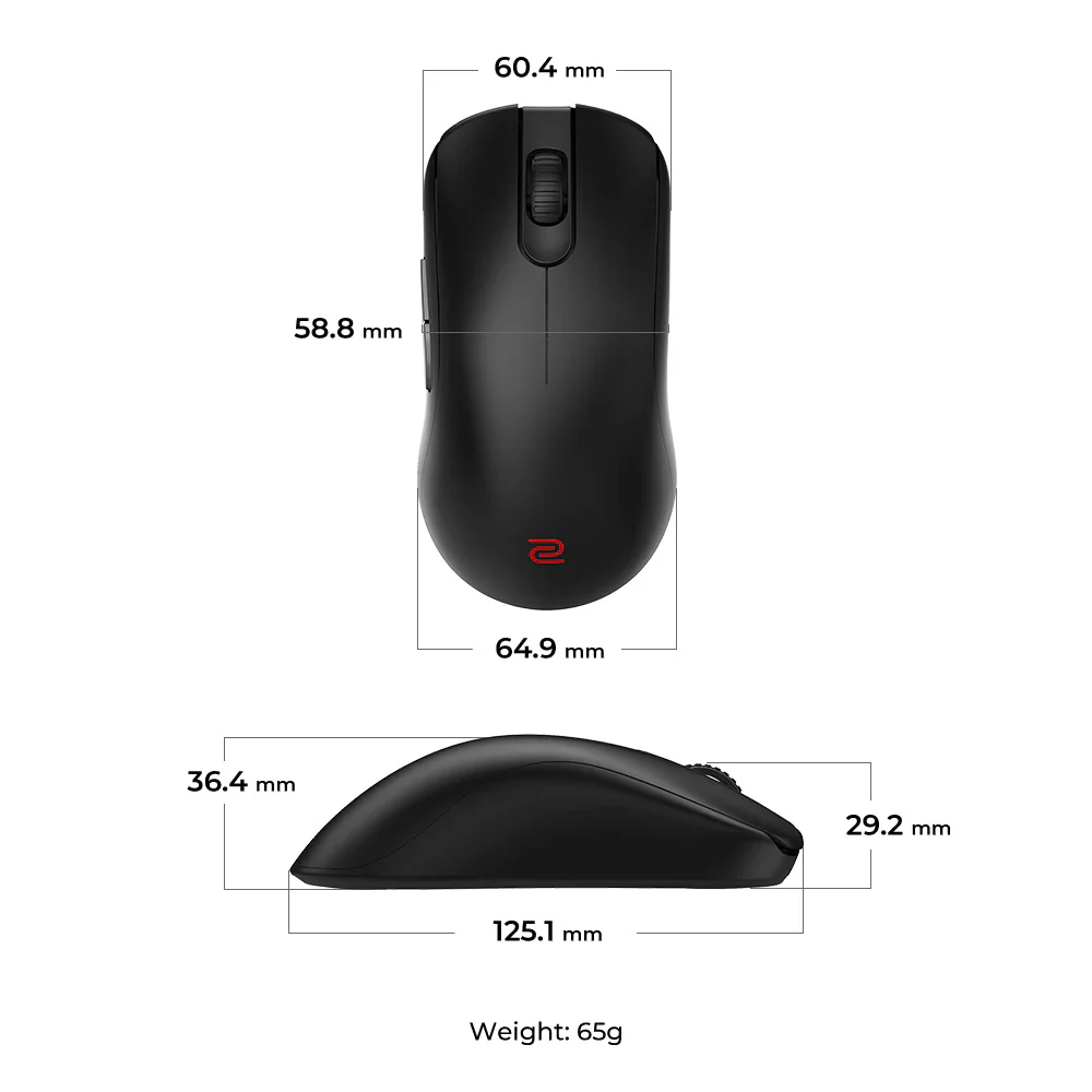 BenQ Zowie FK2-DW 4K Wireless Medium Size Gaming Mouse - Image 5