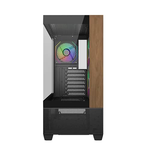 Cooler Master Elite 690 Wood ARGB ATX Mid Tower Gaming Cabinet - Image 2