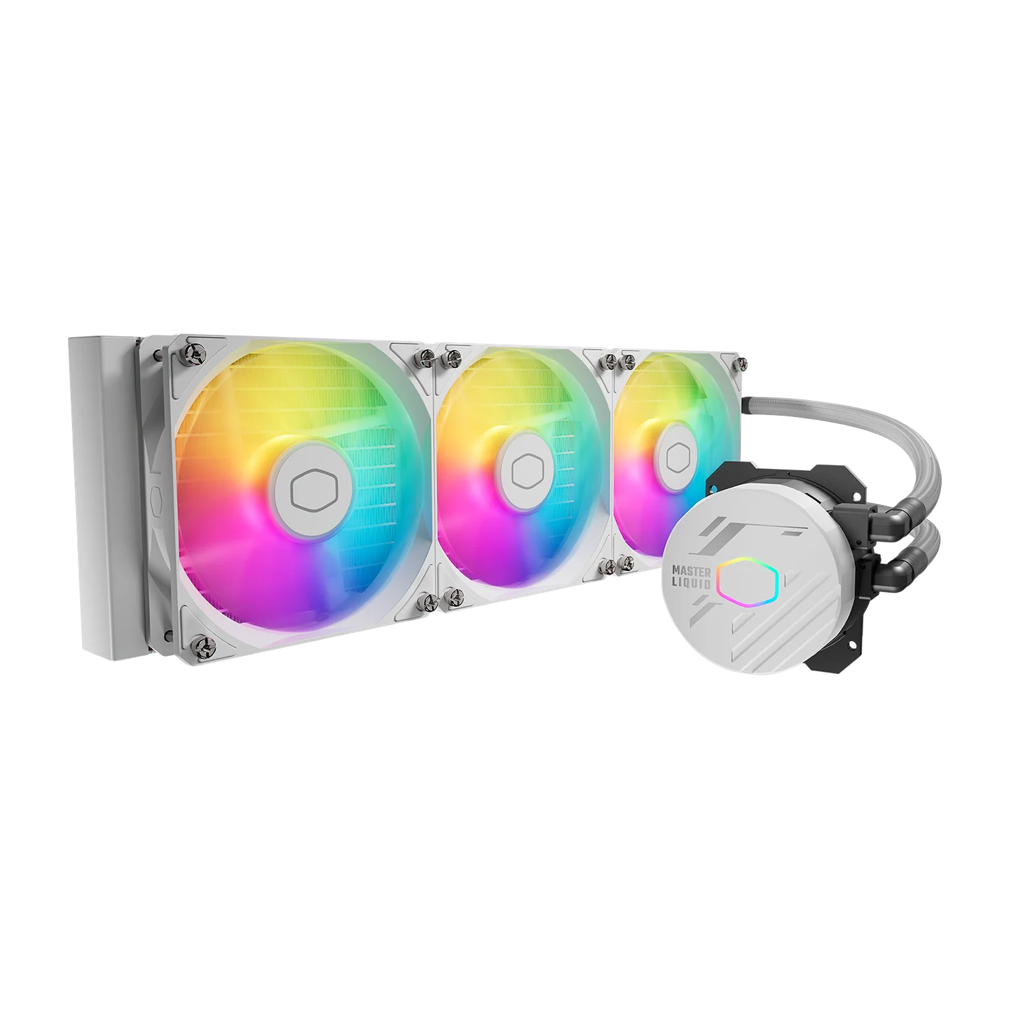Cooler Master MasterLiquid 360L Core ARGB Liquid CPU Cooler - White - Image 2