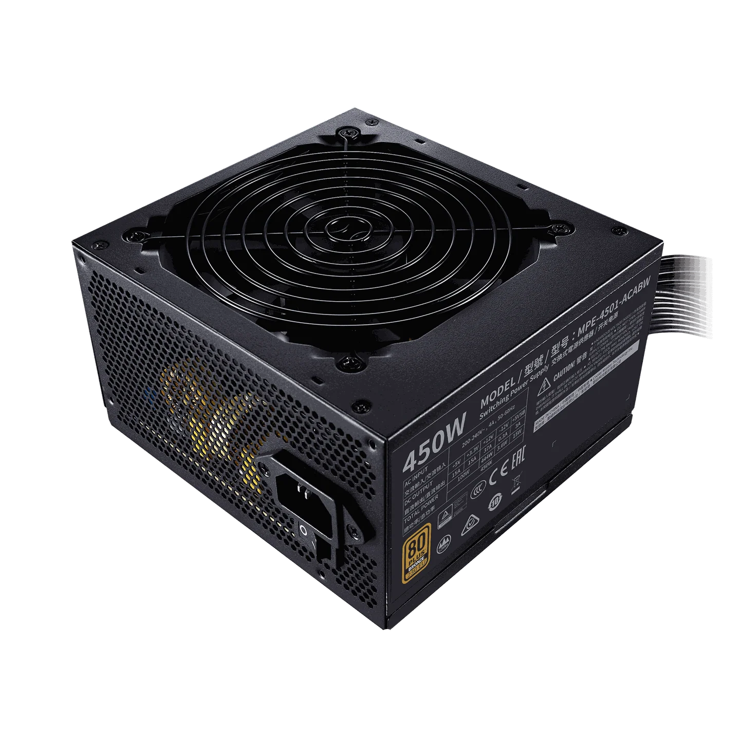 Cooler Master MWE 450 Bronze - V2 230V 80 Plus Bronze Certified SMPS - Image 4