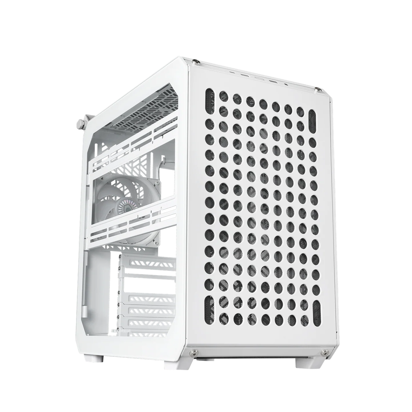 Cooler Master Qube 500 Flatpack Mid Tower Cabinet - White - Image 2